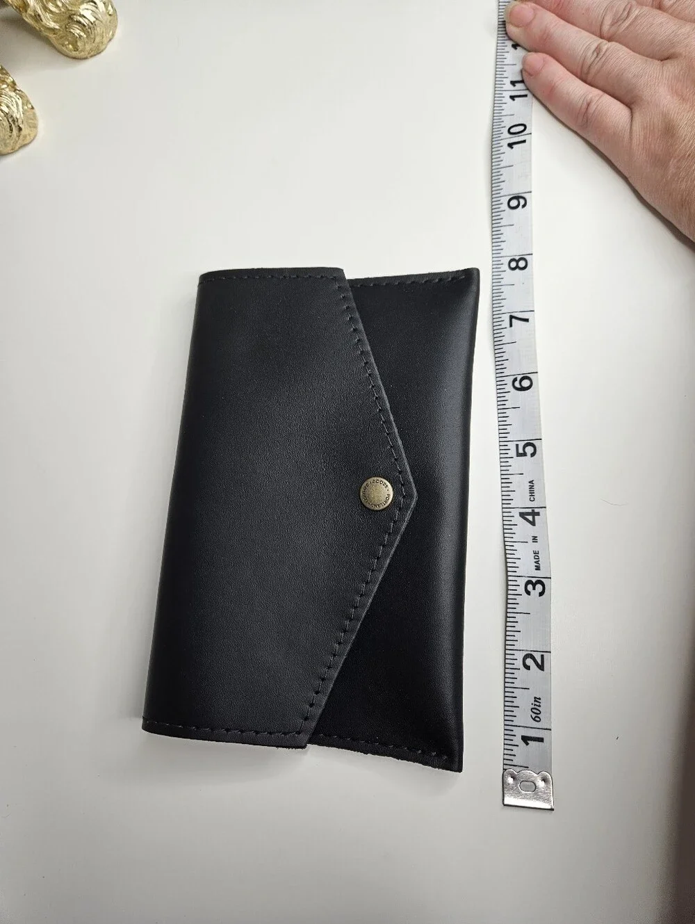 Portland Leather Goods Smooth Black Envelope